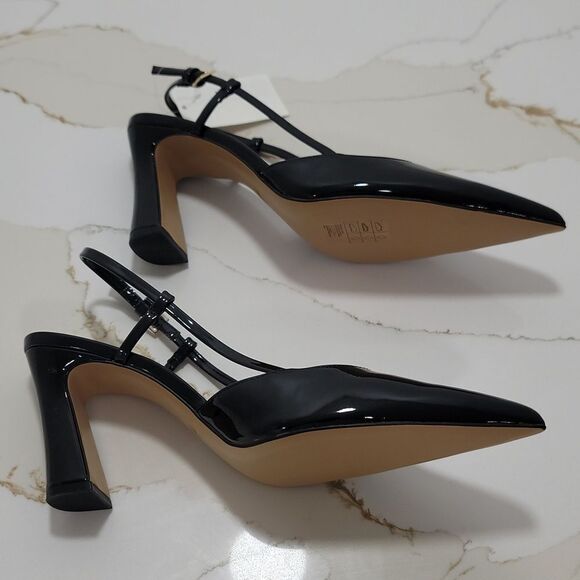 BRAND NEW H&M BLOCK HEEL POINTED TOE SLINGBACK PUMP - Picture 9 of 15